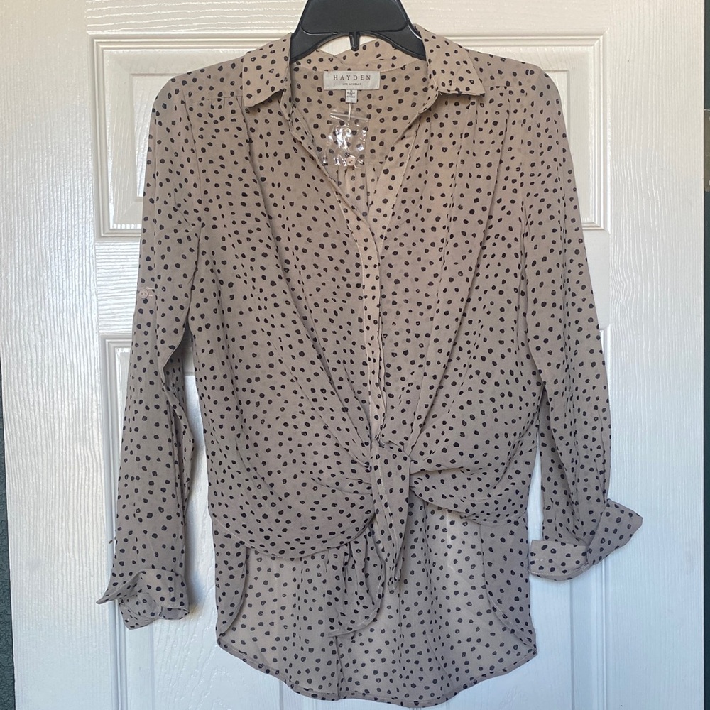 Hayden Los Angeles semi sheer shirt